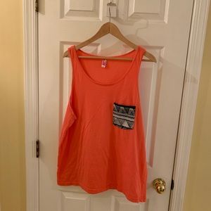 American Apparel Oversized Tank w/ Printed Pocket